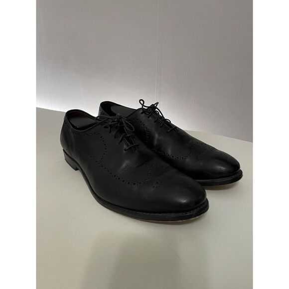 Allen Edmonds Fairfax Black Oxfords Men's Size 13D Leather‎ Wingtip - Picture 1 of 9